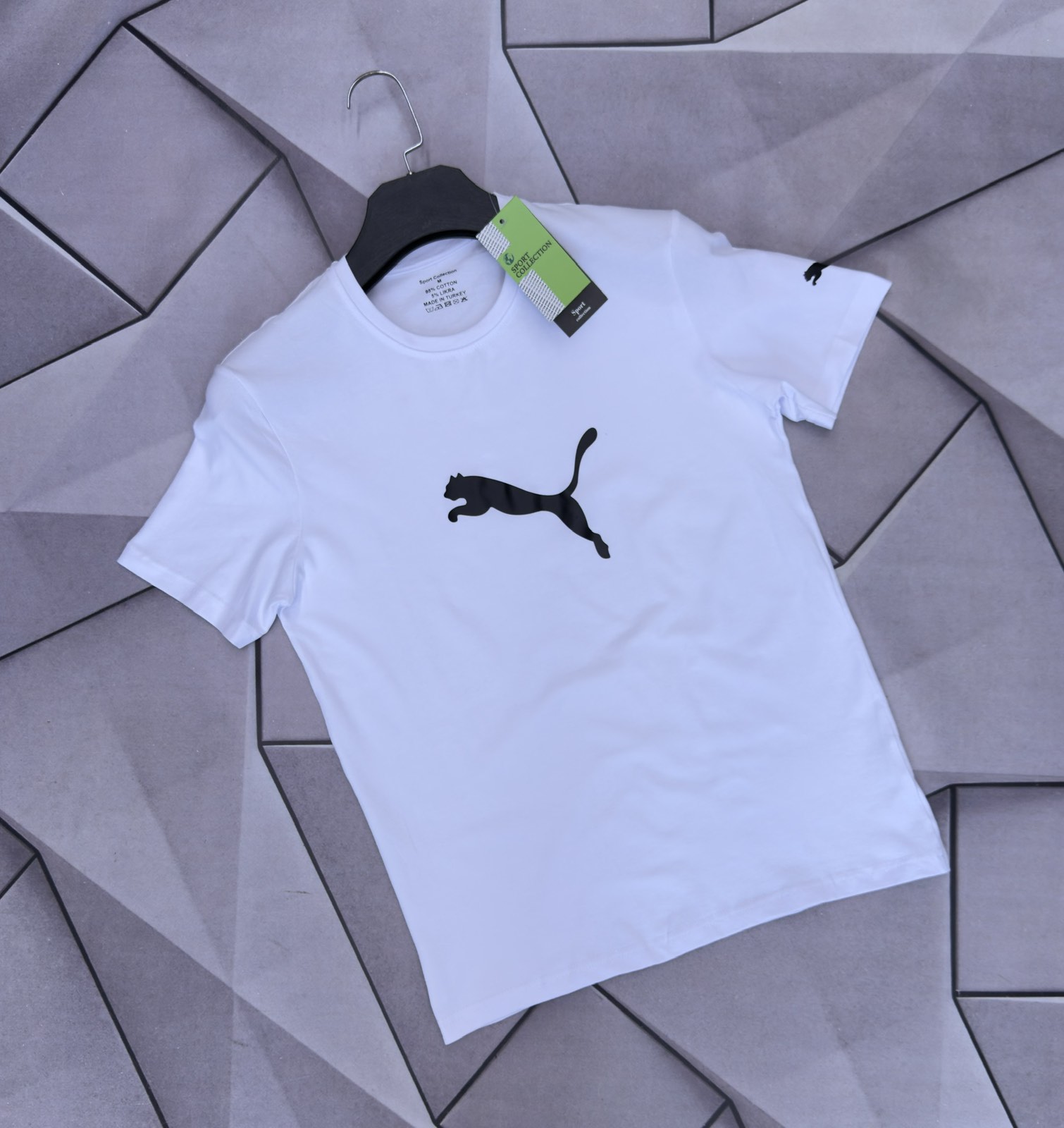 Футболка Rassul (S-2XL) 6070 white (лето)