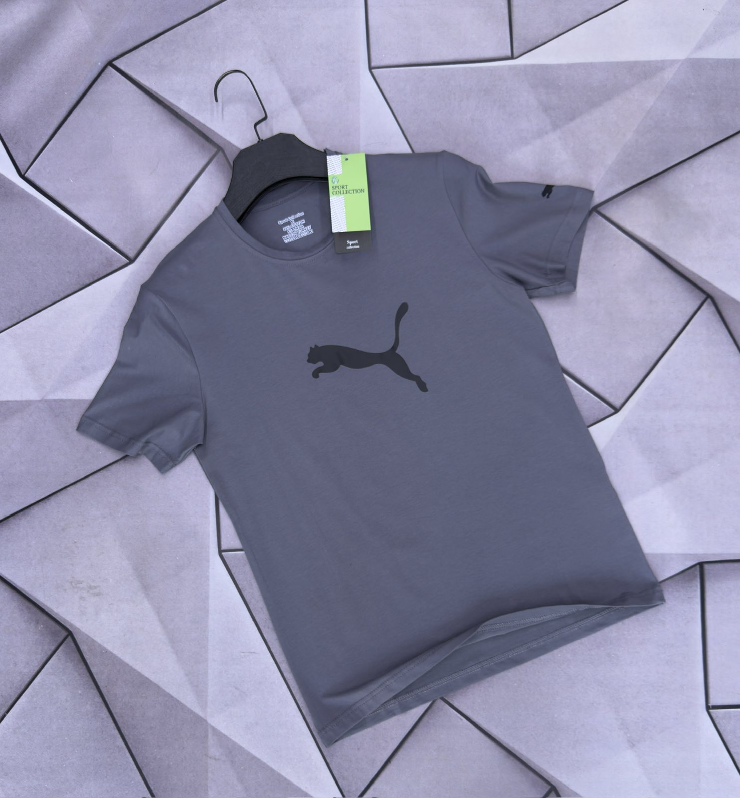 Футболка Rassul (S-2XL) 6074 grey (лето)