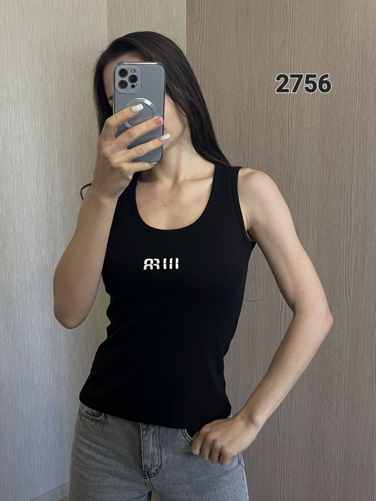 Майка FSN (42-48) 2456 black (лето)