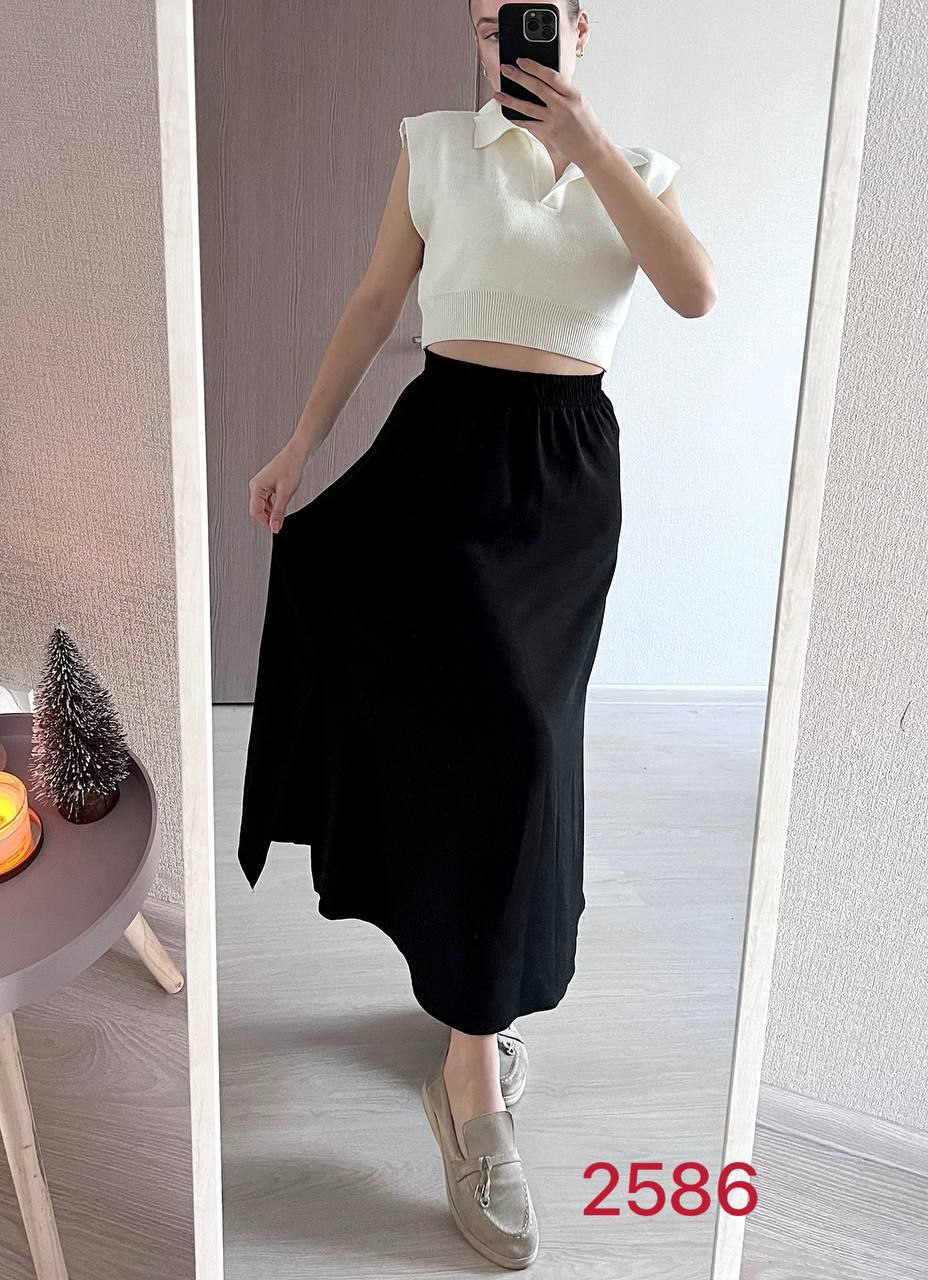 Юбка FSN (S-L) 2586 black (лето)