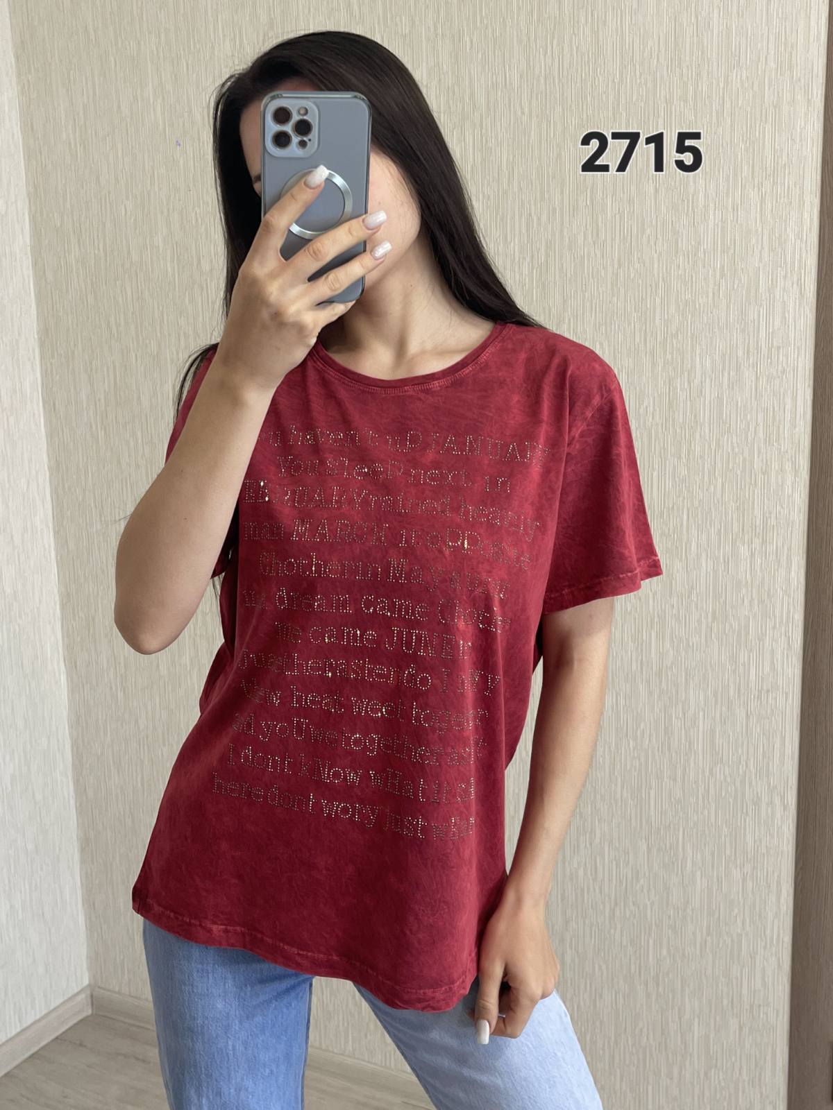 Футболка FSN (46-52) 2715 wine (лето)