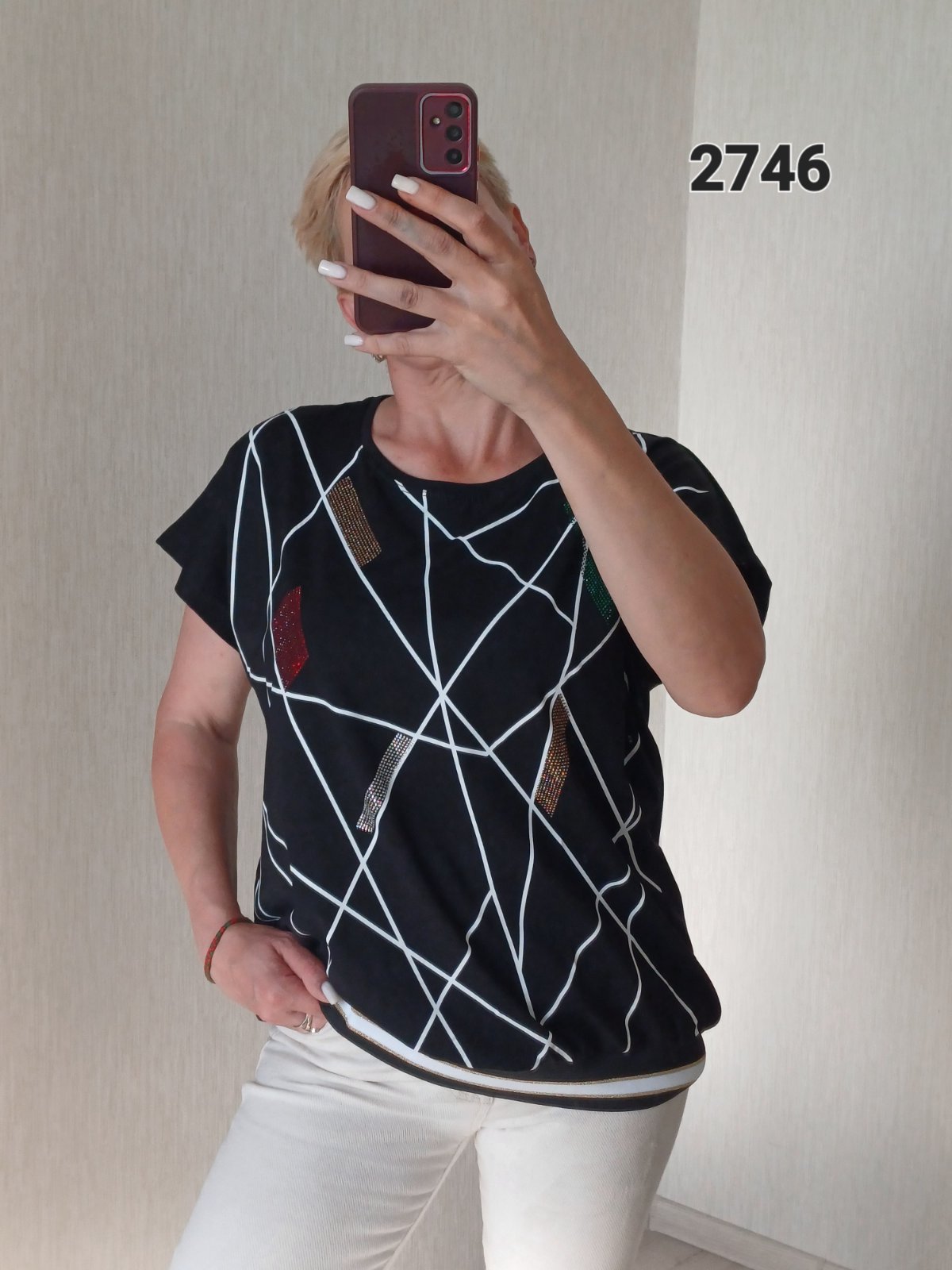 Футболка FSN (50-56) 2746 black (лето)