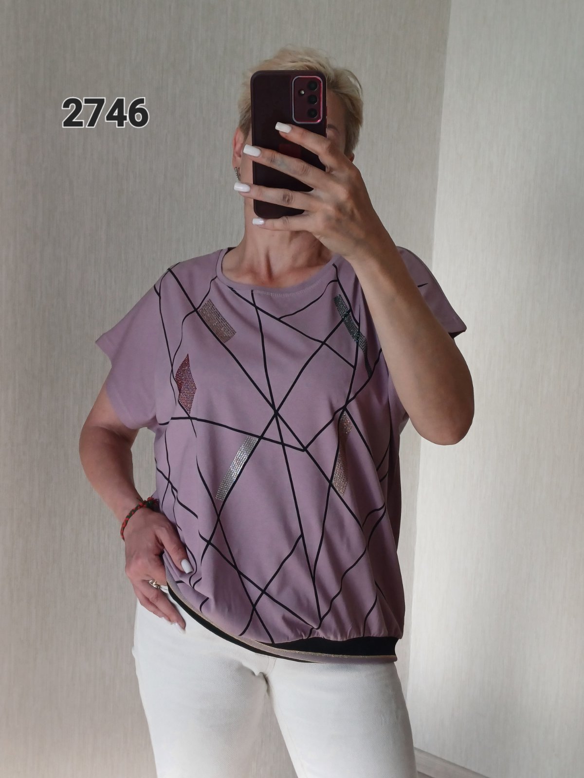 Футболка FSN (50-56) 2746 lilac (лето)