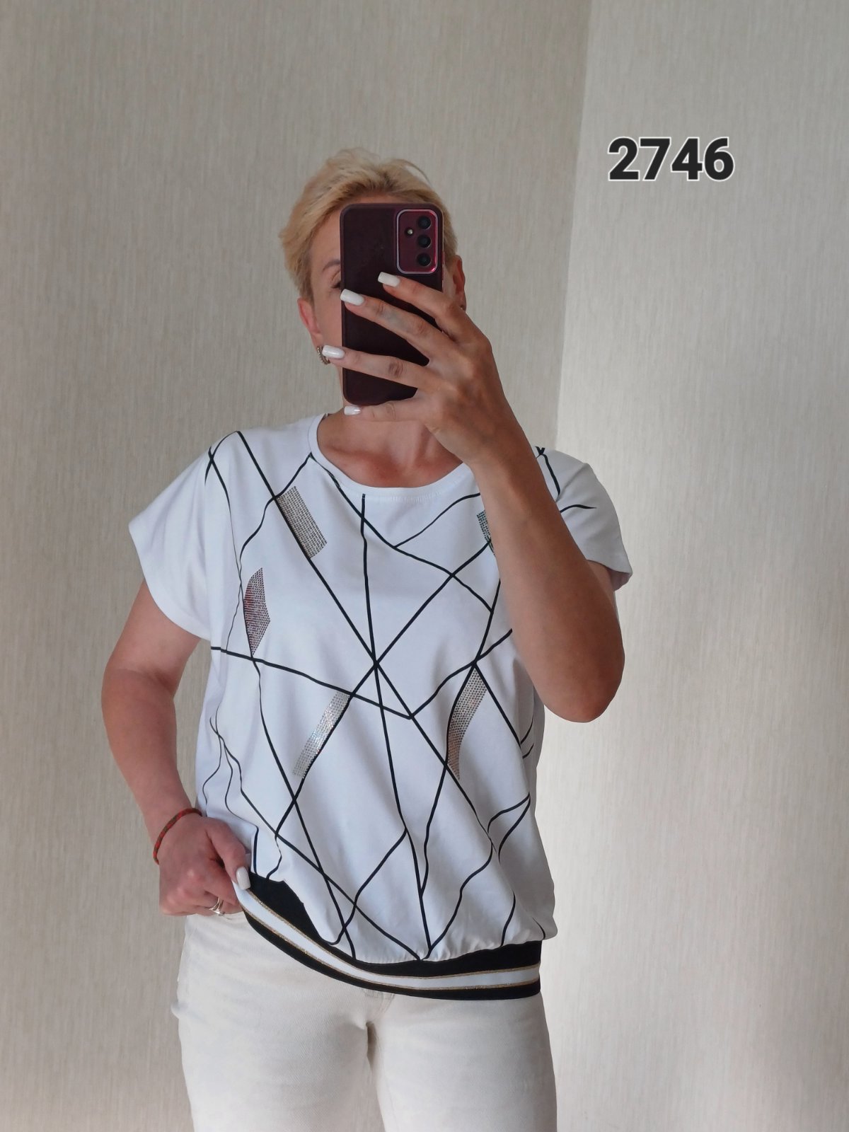 Футболка FSN (50-56) 2746 white (лето)