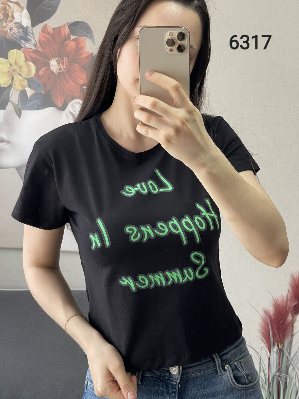 Топ FSN (42-48) 6317 black (лето)