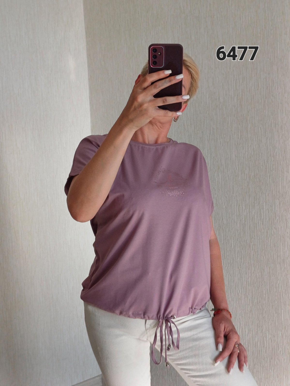 Футболка FSN (50-56) 6477 lilac (лето)