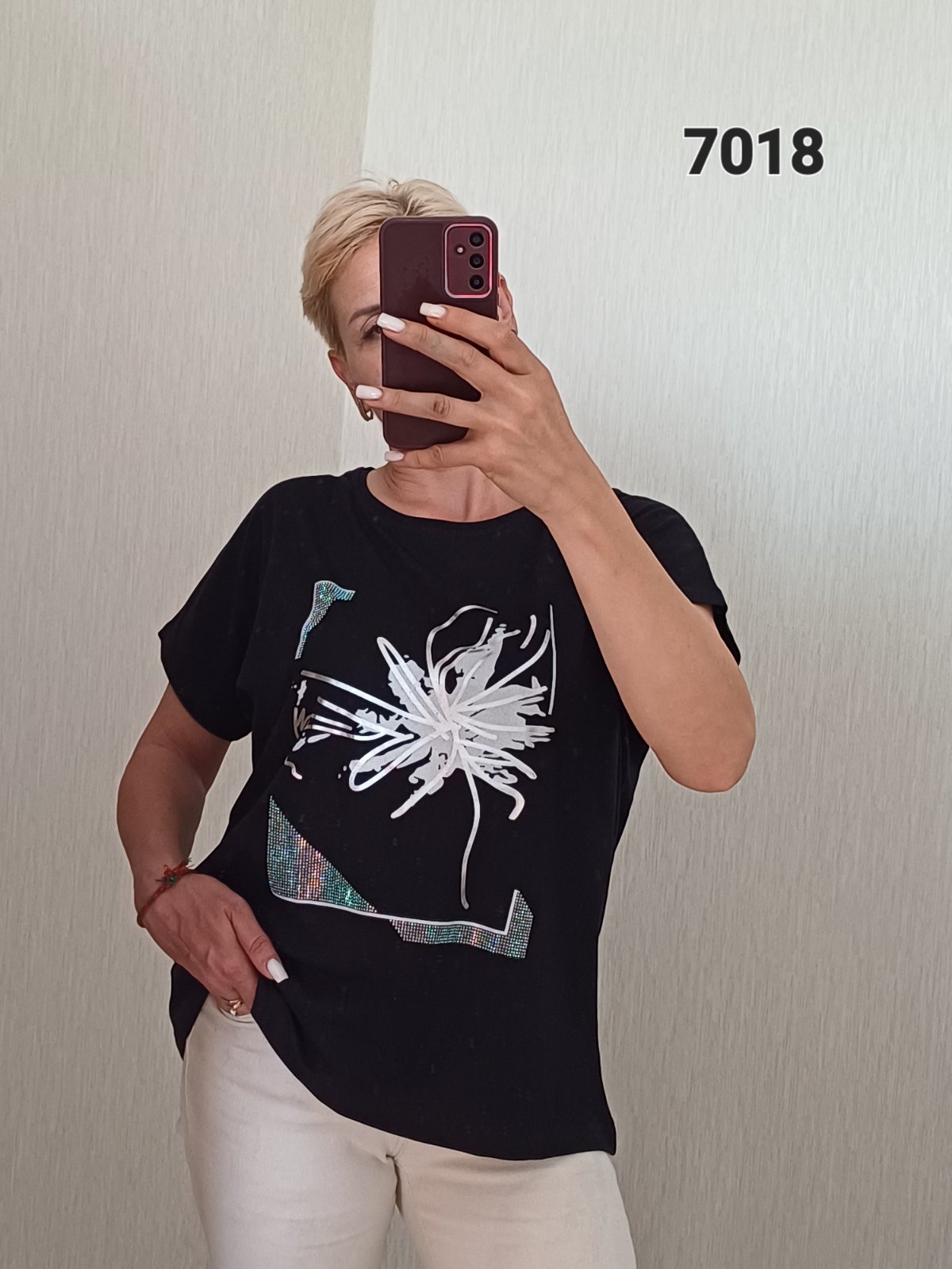 Футболка FSN (50-56) 7018 black (лето)
