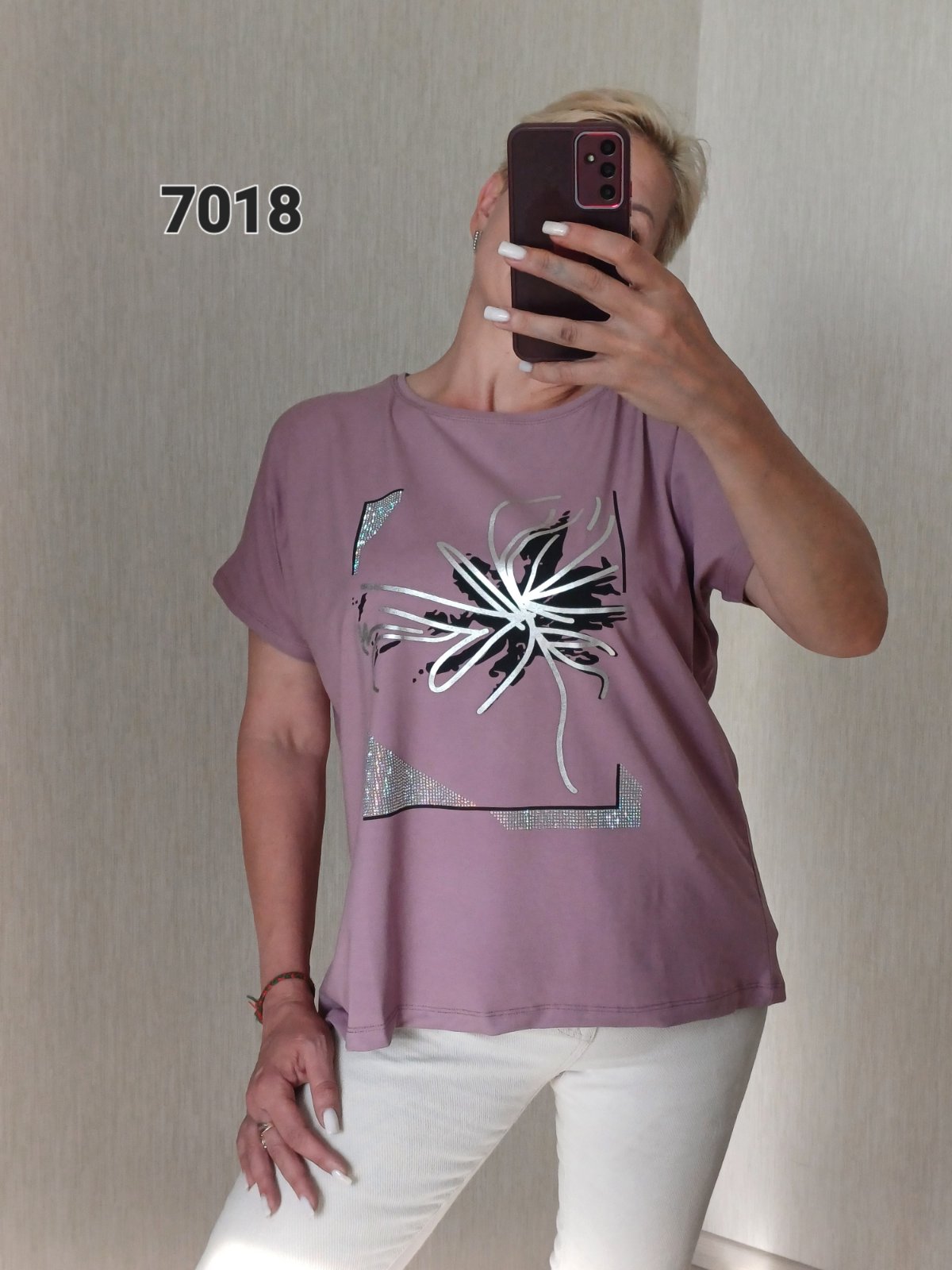 Футболка FSN (50-56) 7018 lilac (лето)