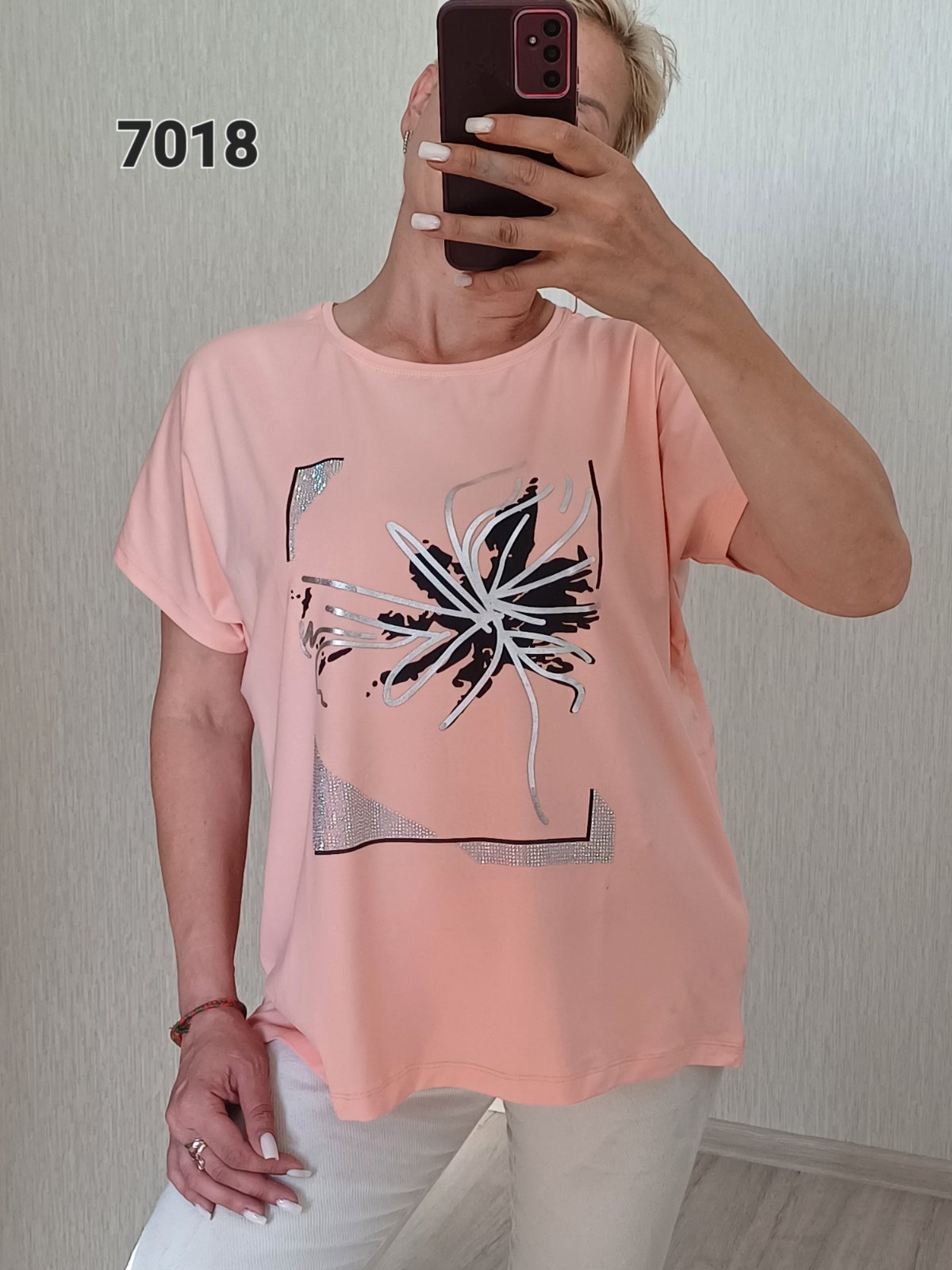 Футболка FSN (50-56) 7018 peach (лето)