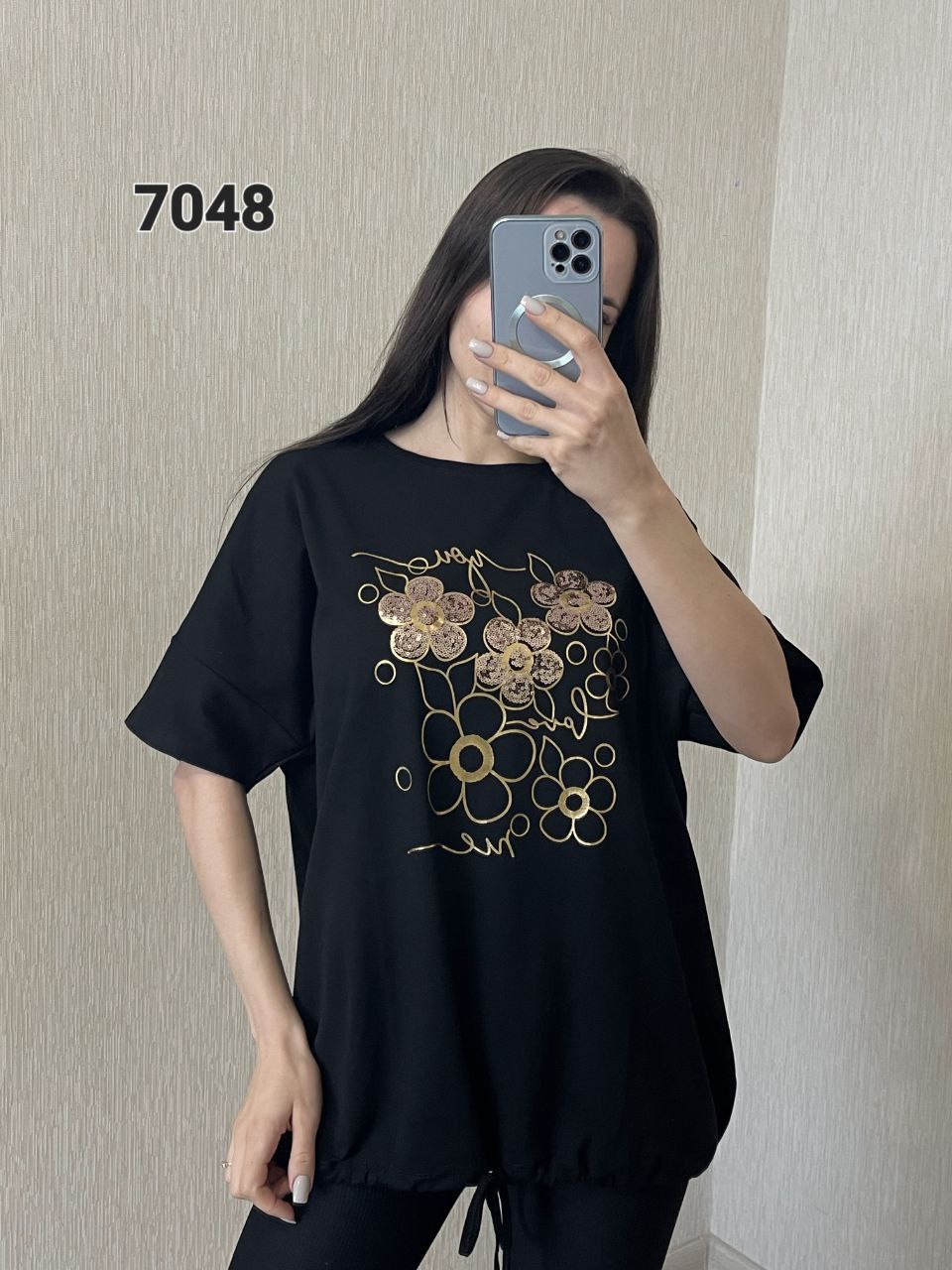 Футболка FSN (52-58) 7048 black (лето)