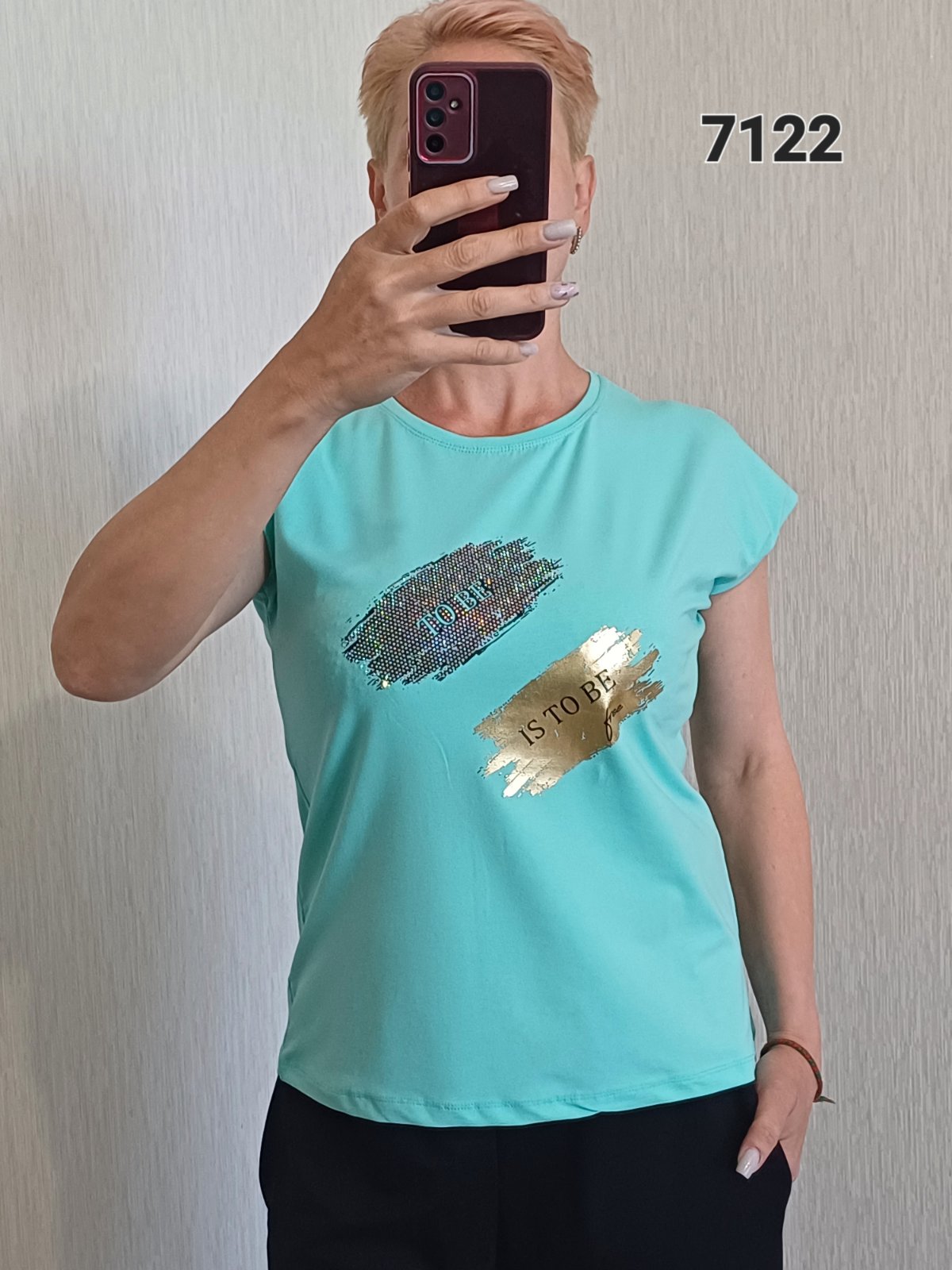 Футболка FSN (44-50) 7122 l.blue (лето)