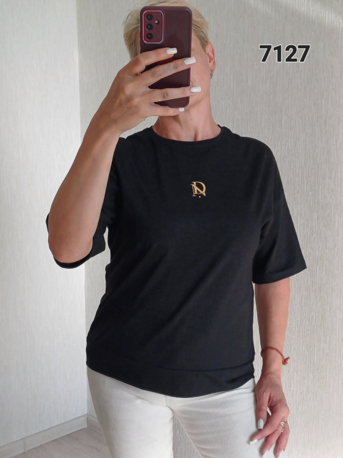 Футболка FSN (48-54) 7127 black (лето)