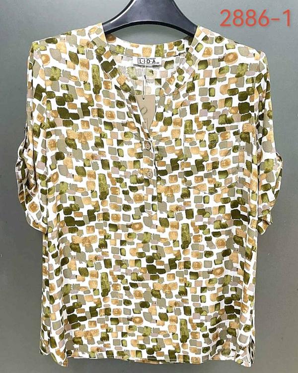 Рубашка LIDA (52-62) 2886-1 beige (лето)
