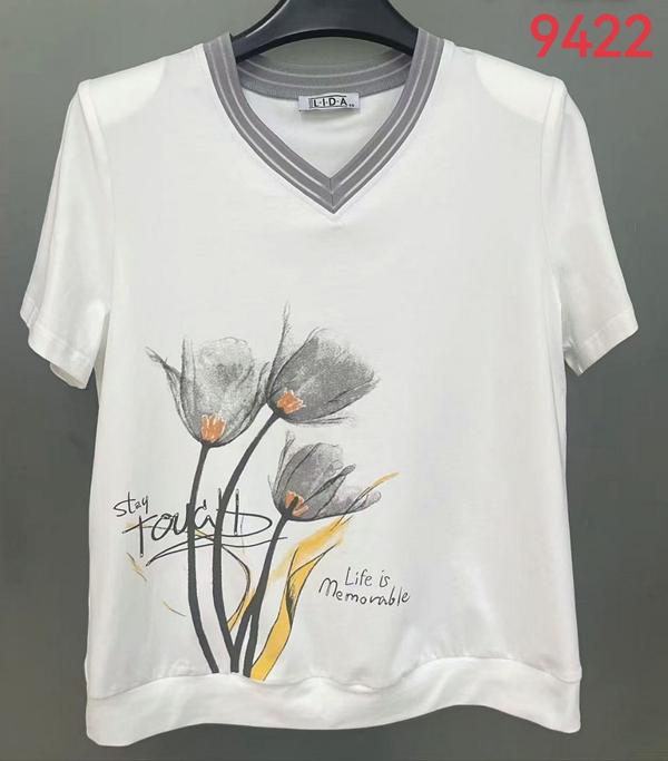 Футболка LIDA (52-62) 9422 white (лето)