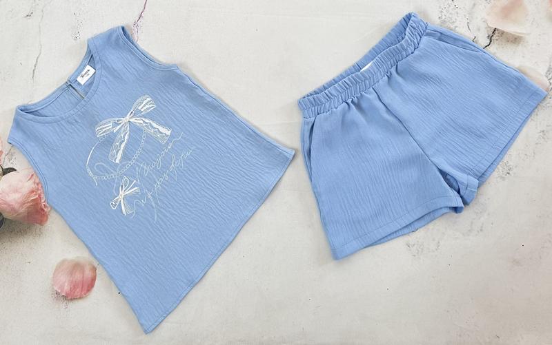 Костюм Moda school (92-116) 8546 l.blue (лето)