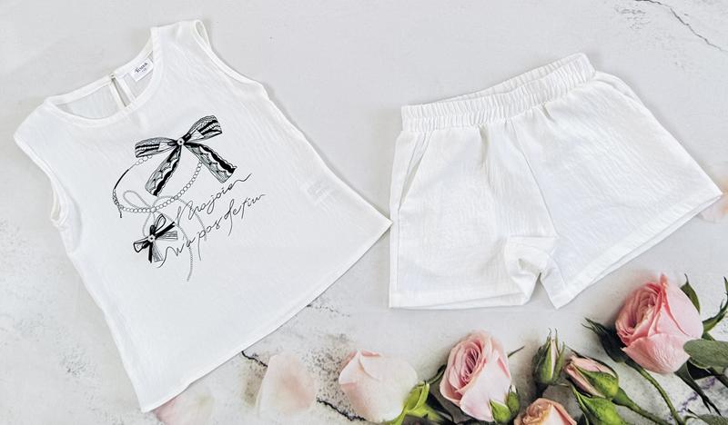 Костюм Moda school (92-116) 8546 white (лето)