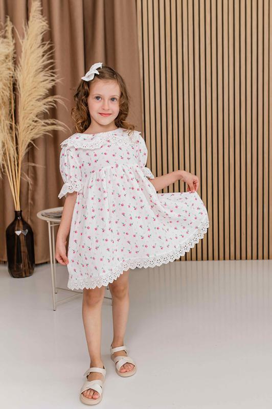 Платье Moda school (92-116) 7319 white (лето)