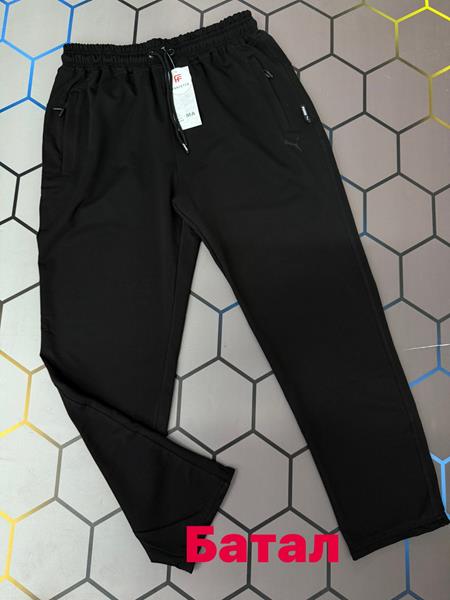 Штаны спорт Alex Clothes (2XL-6XL) 4282 black (деми)