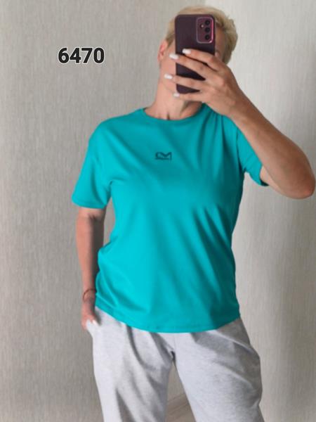Футболка FSN (48-52) 6470 l.blue (лето)