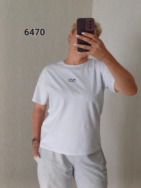 Футболка FSN (48-52) 6470 white (лето)