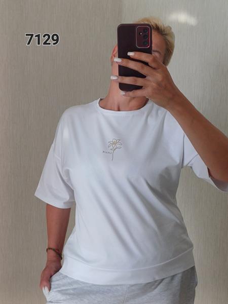 Футболка FSN (48-54) 7129 white (лето)
