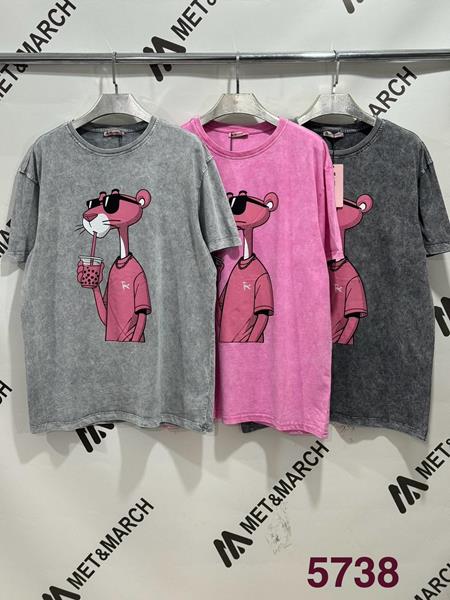 Футболка Met&March (S-L) 5738 pink (лето)