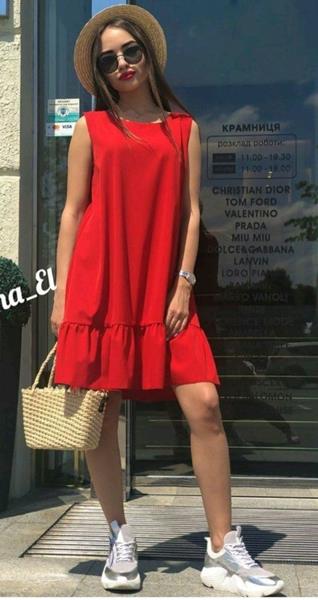 Платье Met&March (one size) 8088 red (лето)