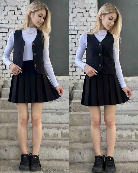 Костюм Karolina (32-42) KR277 black (лето)