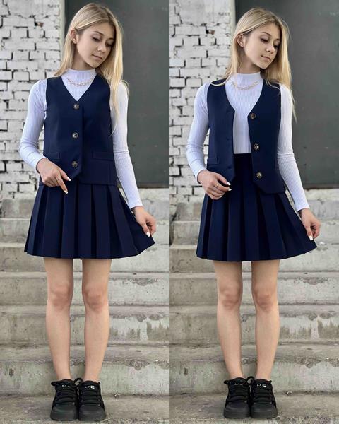 Костюм Karolina (32-42) KR278 navy (лето)