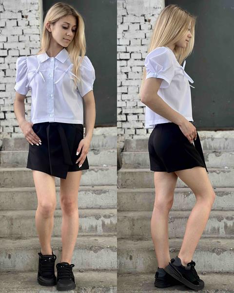 Юбка-шорты Karolina (32-42) KR272 black (лето)