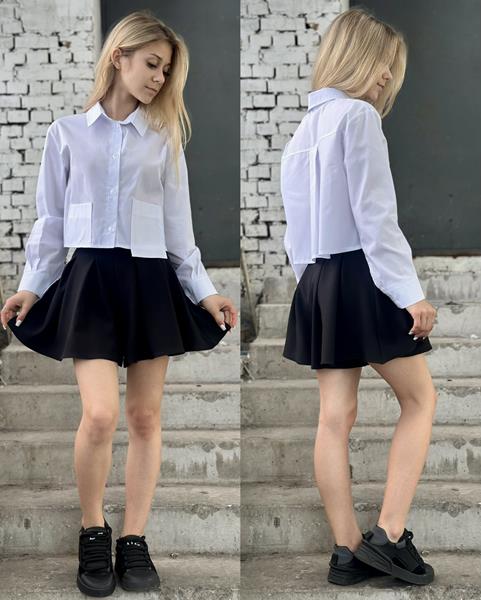 Юбка-шорты Karolina (30-42) KR275 black (лето)