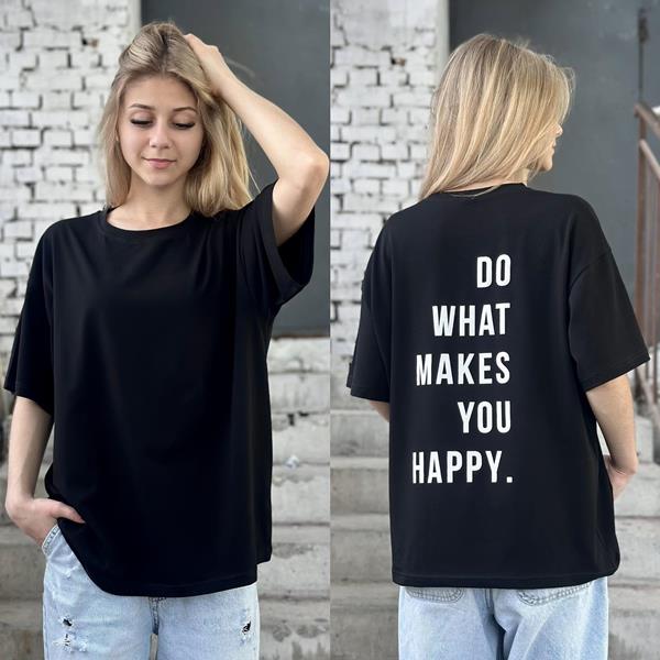 Футболка Karolina (34-42) KR283 black (лето)