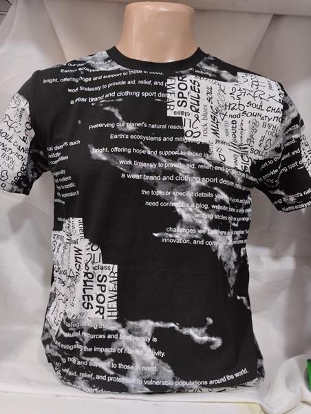 Футболка Panda (S-2XL) 1975 black (лето)