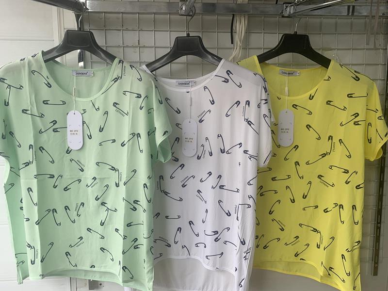 Футболка Yafeier (XL-4XL) 292 mint (лето)