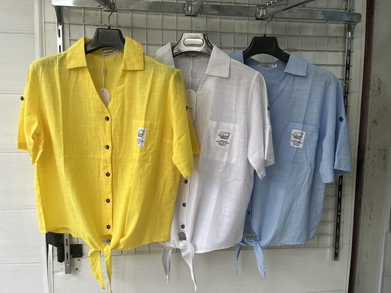 Рубашка Yafeier (XL-4XL) 385 white (лето)