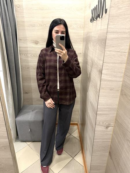Рубашка Yafeier (2XL-5XL) 505 brown (деми)