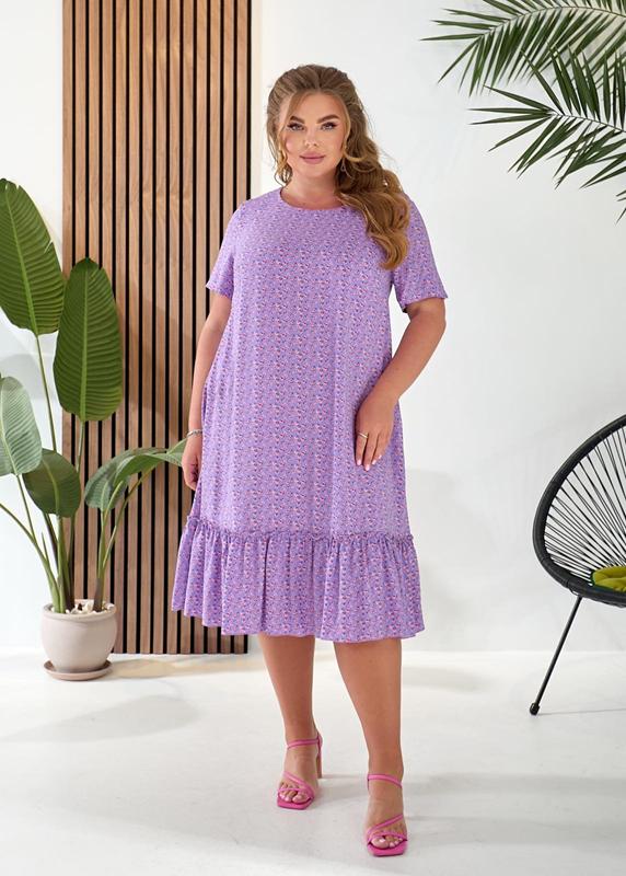 Платье Eskobo (50-64) E38 purple (лето)