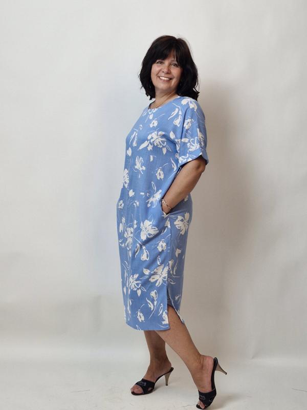 Платье LIArt (52-58) 951 l.blue (лето)