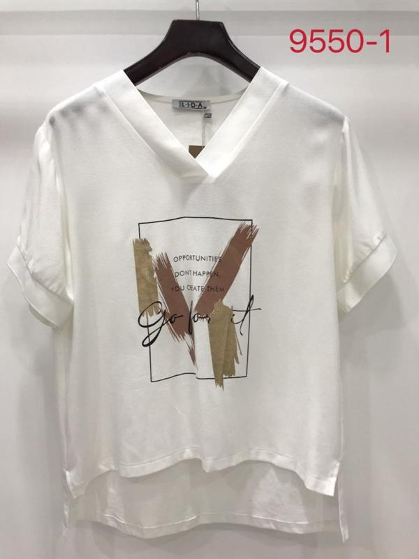 Футболка LIDA (52-62) 9550-1 white (лето)