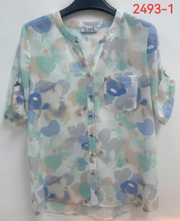 Рубашка LIDA (52-62) 2493-1 l.blue (лето)