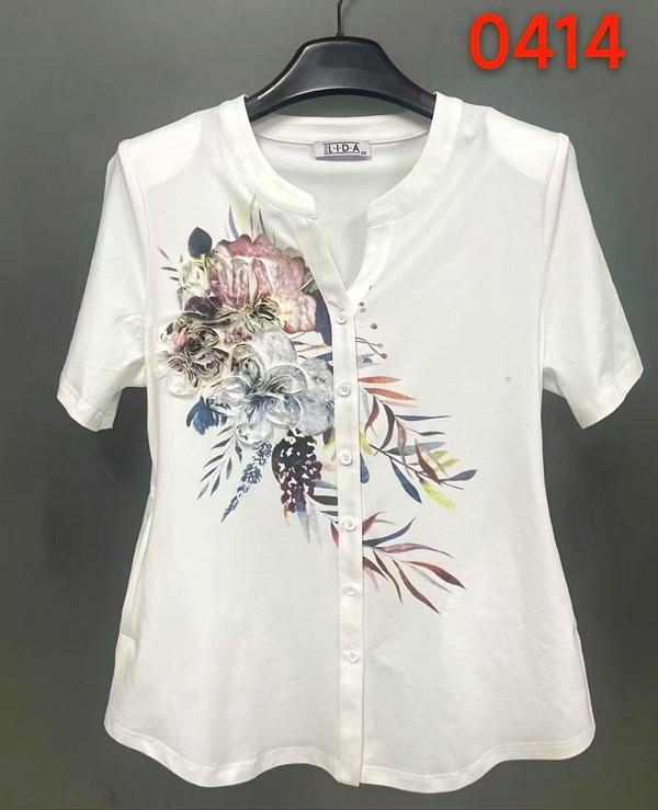 Рубашка LIDA (52-62) 0414 white (лето)