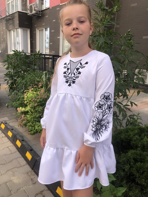 Платье Moda school (138-146) M23 white (лето)