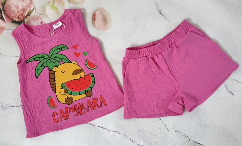 Костюм Moda school (98-116) 8546 fuchsia (лето)