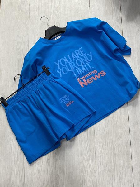 Костюм спорт sss Annet (S-L) AZ0160 blue (лето)