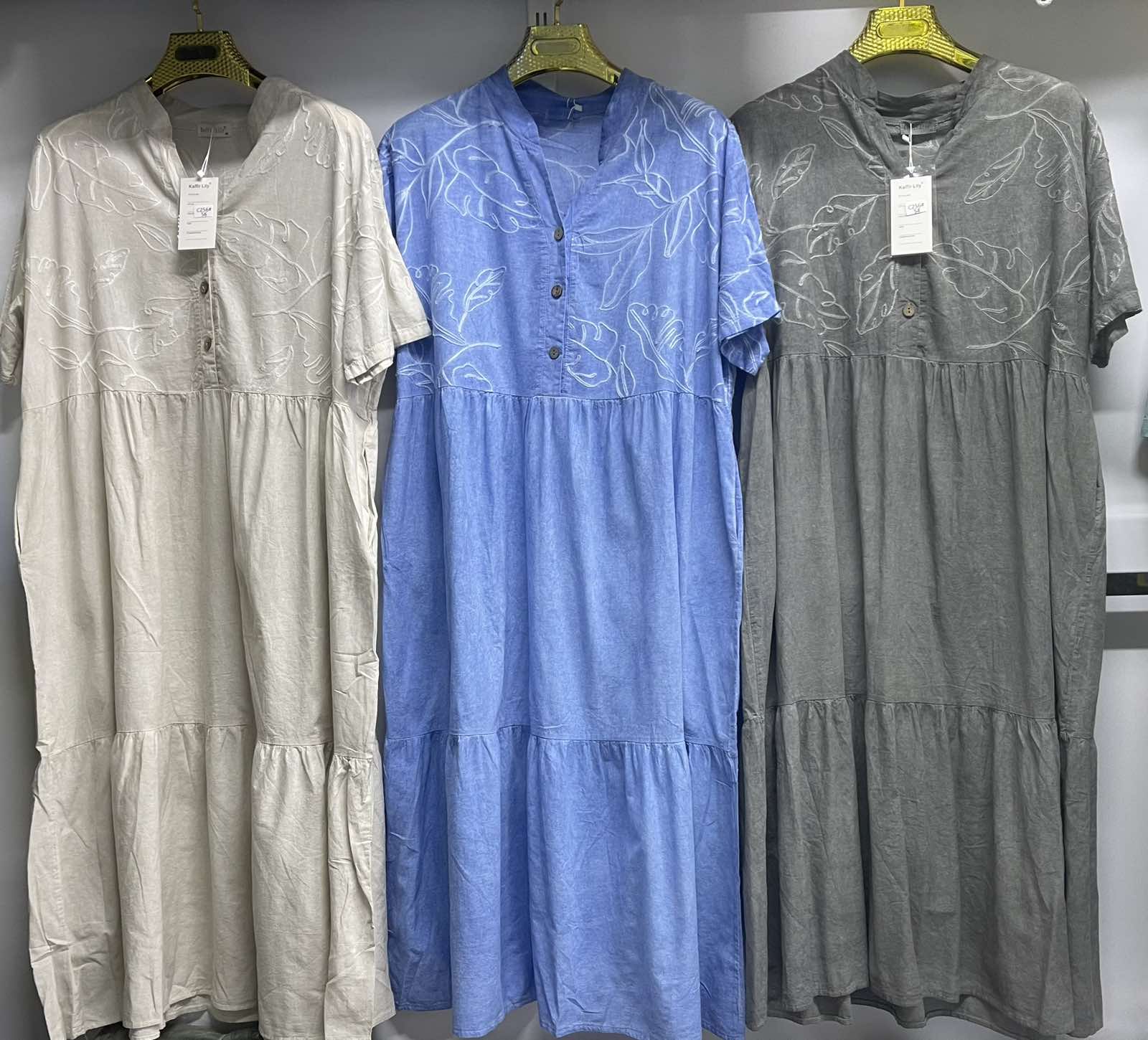 Платье Yafeier (54-60) 256 l.grey (лето)