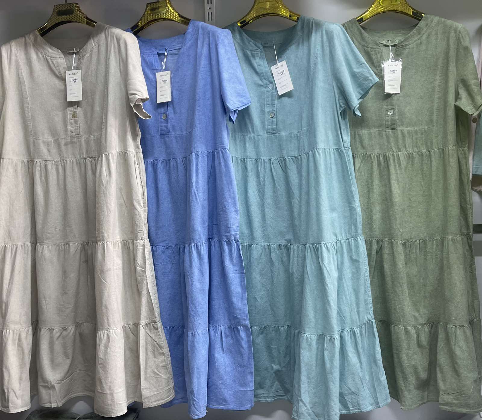 Платье Yafeier (54-60) 266 khaki (лето)