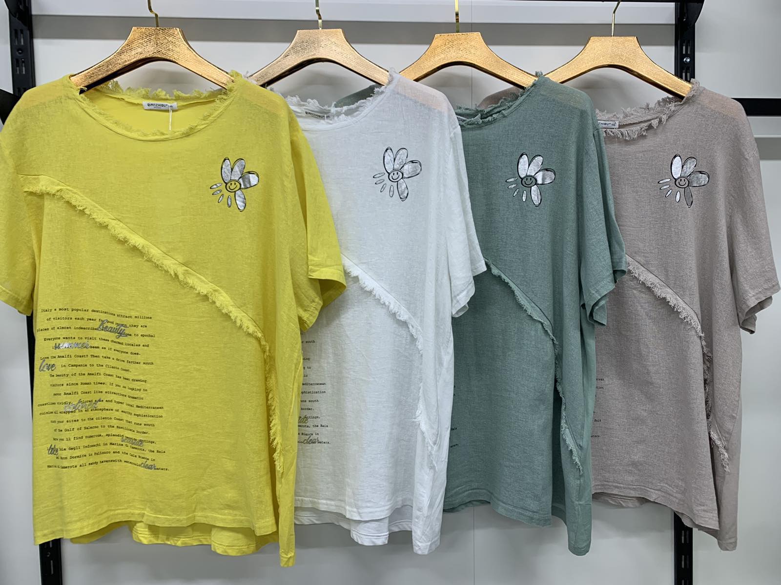 Футболка Yafeier (3XL-6XL) 9588 yellow (лето)