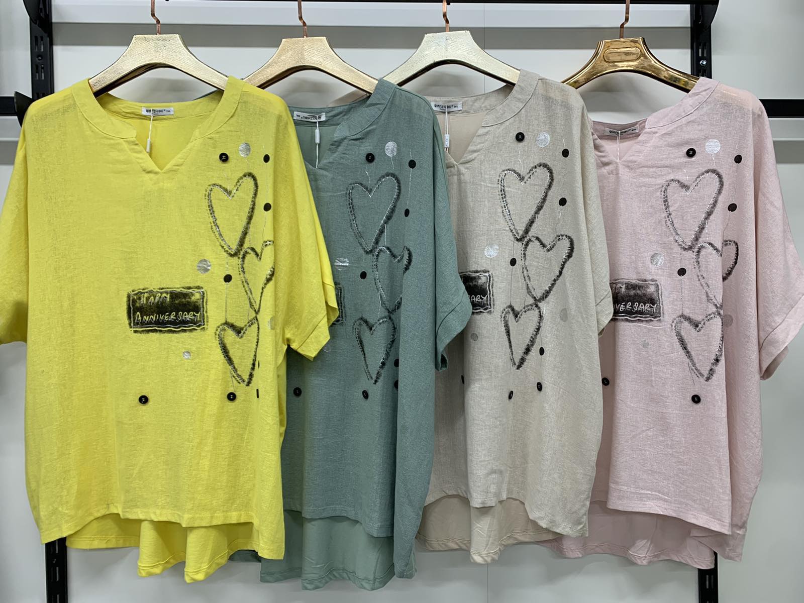Футболка Yafeier (3XL-6XL) 9599 green (лето)