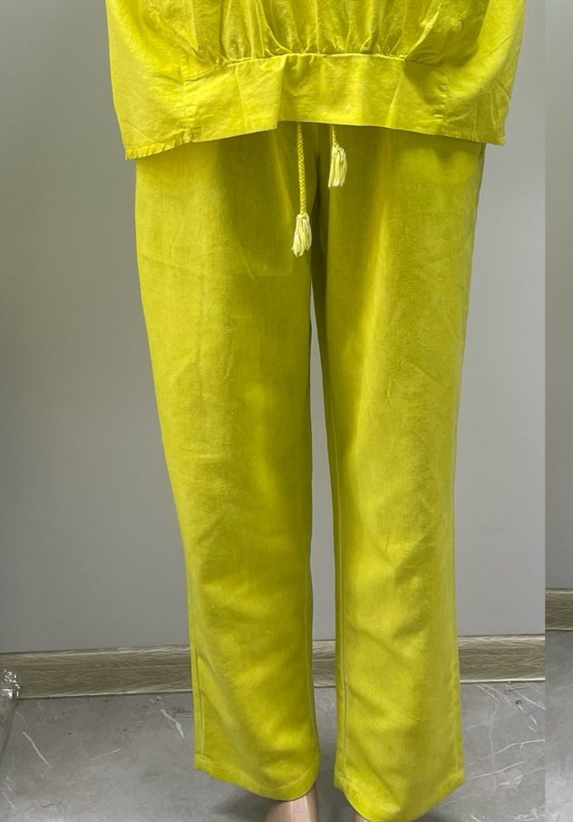 Штаны Yafeier (50-56) YF49 yellow (лето)