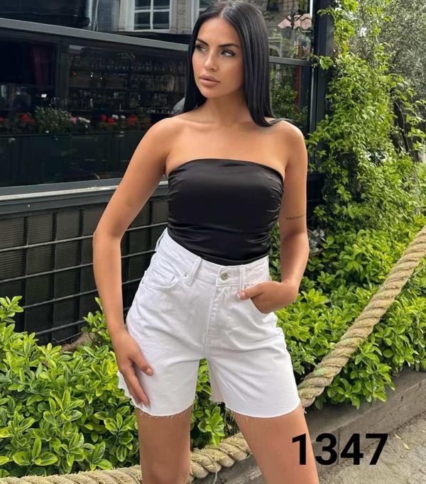 Шорты Jeans Style (34-40) 355-1347 white (лето)